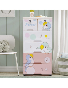 Cajonera Plástica HYYKJ-US 6 Cajones Multicolor 5 Capas 2