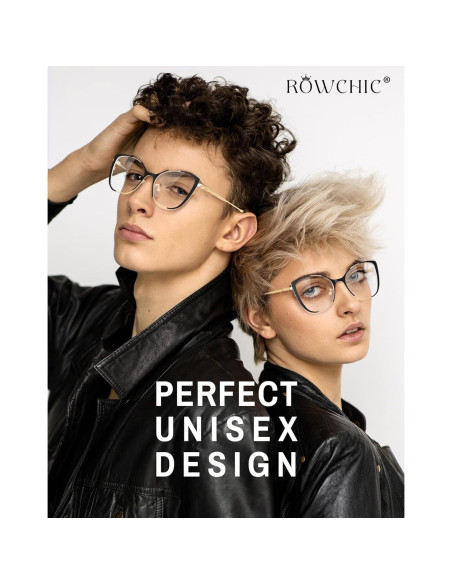 Gafas de Luz Azul ROWCHIC Mujeres Gato Ojo Montura TR90
