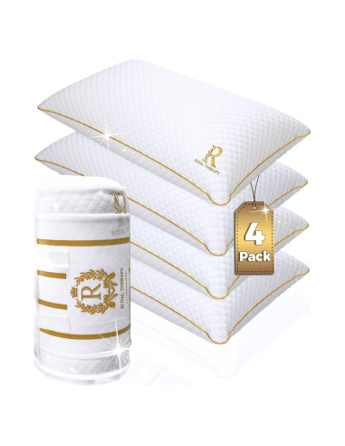 Almohadas de Espuma con Memoria Royal Therapy Reina 4-Pack