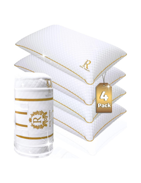 Almohadas de Espuma con Memoria Royal Therapy Reina 4-Pack