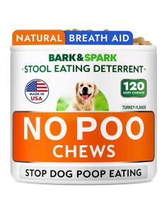No Poo Chews para Perros - Deterrente de Coprofagia 120Ct