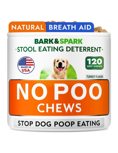 No Poo Chews para Perros - Deterrente de Coprofagia 120Ct