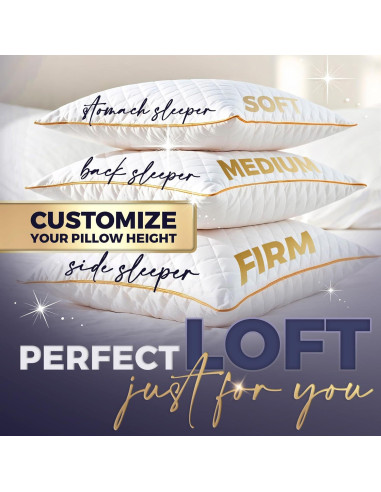 Almohadas de Espuma con Memoria Royal Therapy Reina 4-Pack