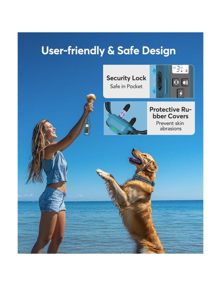 Collar de Choque para Perros Jugbow - E-Collar Impermeable IPX8