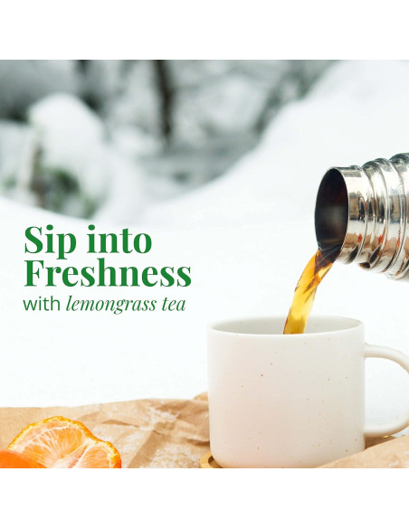 Bolsitas de Té de Hierba Limón Akshit - 75 Unidades, Sin Cafeína