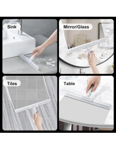 Escoba Limpiadora JOYBOS 30 cm de Silicona con Mango Largo 127 cm 2