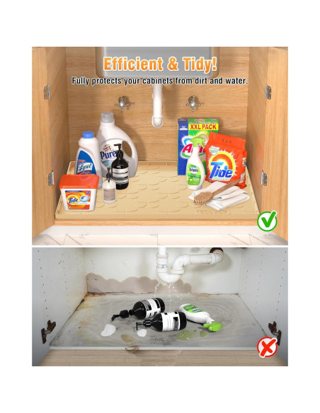 Tapete Impermeable CoolFair 86.36x55.88 cm Silicona Beige