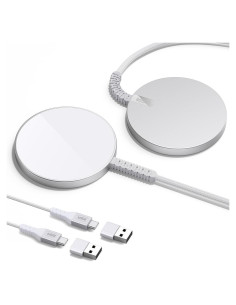 Cargador Inalámbrico ESR MagSafe Paquete de 2 Plata 15W