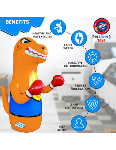 Saco de Boxeo Inflable para Niños Preferred Toys 121 cm