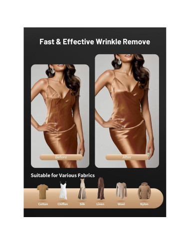 Vaporizador de Ropa KEENSTAR 1500W Portátil 250ml 30s