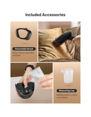 Vaporizador de Ropa KEENSTAR 1500W Portátil 250ml 30s