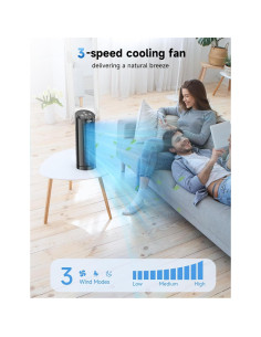 Ventilador de Torre Grelife TF-2007E1, 3 Velocidades, Control Remoto 2