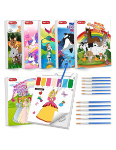 Set de Pintura Acuarela para Niños YMluky - 6 Libros