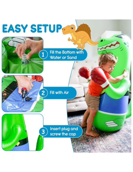 Saco de Boxeo Inflable para Niños Preferred Toys 121 cm