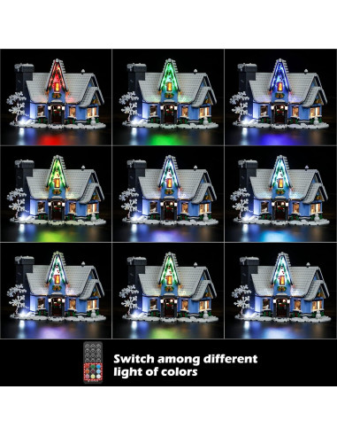 Luz LED LIGHTAILING para Lego 10293 Visita de Santa