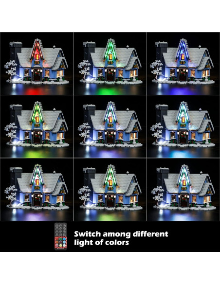 Luz LED LIGHTAILING para Lego 10293 Visita de Santa