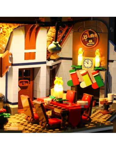Luz LED LIGHTAILING para Lego 10293 Visita de Santa