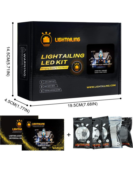 Luz LED LIGHTAILING para Lego 10293 Visita de Santa