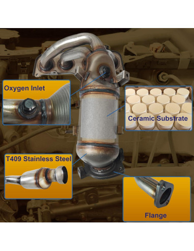 Convertidor Catalítico CIRconvert para Toyota Camry/Solara 2.4L