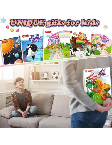 Set de Pintura Acuarela para Niños YMluky - 6 Libros