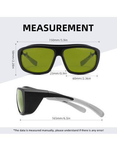 Gafas de seguridad láser Alsenor OD5+ protección ocular