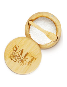 Caja de Sal de Bambú Loscarol con Tapa Giratoria 170g