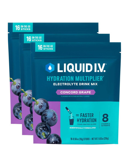 Liquid I.V. Hidratación Multiplicador Uva Concordia - 48 Porciones