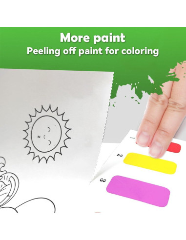 Libro de Colorear Acuarela Dinosaurios YMluky 20 Páginas