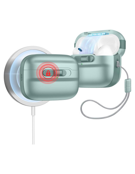 Funda ESR para AirPods Pro 2/1 Gen Verde, MagSafe