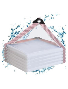 Lona Transparente Resistente al Agua 2.13x2.74m Welacymet