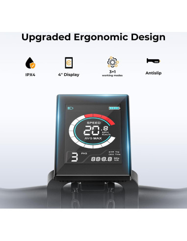 Bicicleta Eléctrica Jasion EB5 750W 26" 7 Velocidades Azul