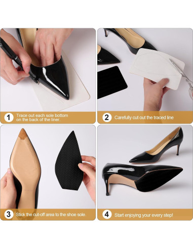 Protector de Suela de Zapato Antideslizante Ashoesert - 2 Pares