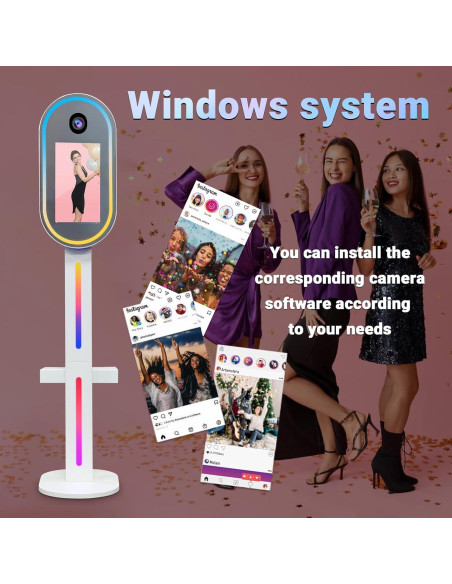 Cabina de Fotos Espejo DSLR Enwozp 15.6" con Impresora