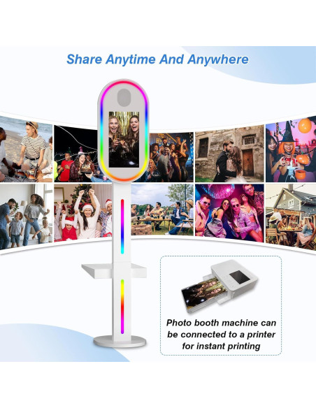 Cabina de Fotos Espejo DSLR Enwozp 15.6" con Impresora