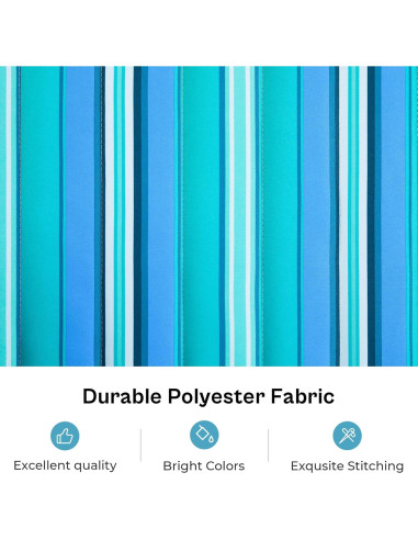 Hamaca Doble SUPERJARE con Soporte y Almohada Desmontable - Azul Aqua