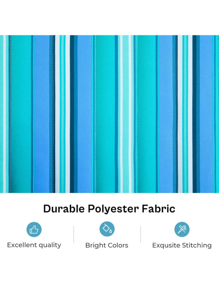 Hamaca Doble SUPERJARE con Soporte y Almohada Desmontable - Azul Aqua