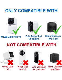 Cable de Alimentación 3.05m DIANMU para Wyze Cam Pan V3 y Arlo 2