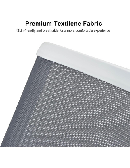 Silla de Tumbona Reclinable PURPLE LEAF Gris Claro 1 Silla