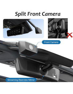 Espejo Retrovisor Sinjet H6 9.66" con Cámara Doble y Pantalla IPS 2