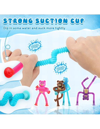 Juguete Sensorial Oso Witmelt con Ventosa Telescópica 4 Pcs