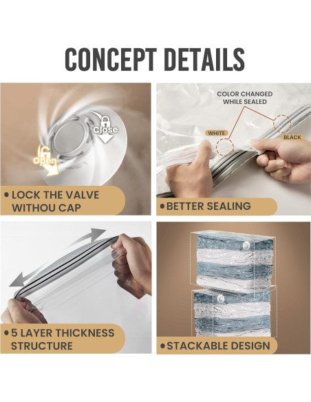 Bolsas de Almacenamiento al Vacío TAILI Jumbo 79x102 cm - 10 Pzas