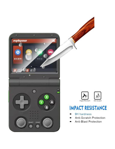 Protector de Pantalla Vidrio Templado Natbok para Miyoo Flip V2 - 2 Unidades