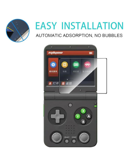 Protector de Pantalla Vidrio Templado Natbok para Miyoo Flip V2 - 2 Unidades