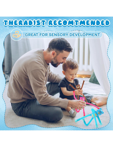 Juguete Sensorial Oso Witmelt con Ventosa Telescópica 4 Pcs Juguete Sensorial Oso Witmelt con Ventosa Telescópica 4 Pcs