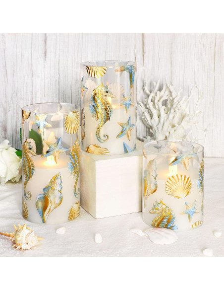 Velas LED Sin Llama GORGE MOMENT x3 con Control Remoto