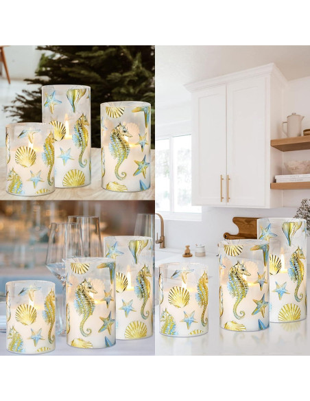 Velas LED Sin Llama GORGE MOMENT x3 con Control Remoto