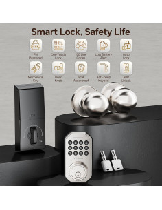 Cerradura Inteligente VCHOO SL02 con Control APP y Auto-Cierre 2