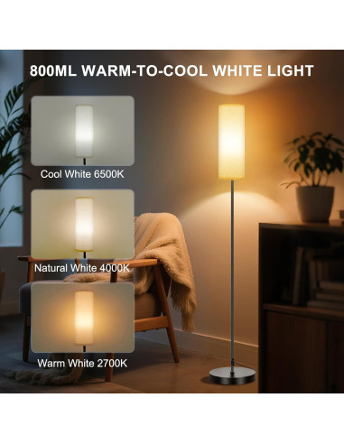 Lámpara de Pie FRIDEKO HOME Beige 9W 800LM Control Remoto