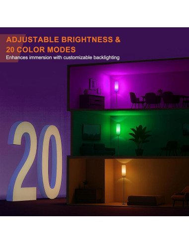 Lámpara de Pie FRIDEKO HOME Beige 9W 800LM Control Remoto