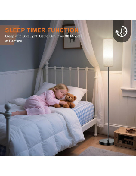 Lámpara de Pie FRIDEKO HOME Beige 9W 800LM Control Remoto